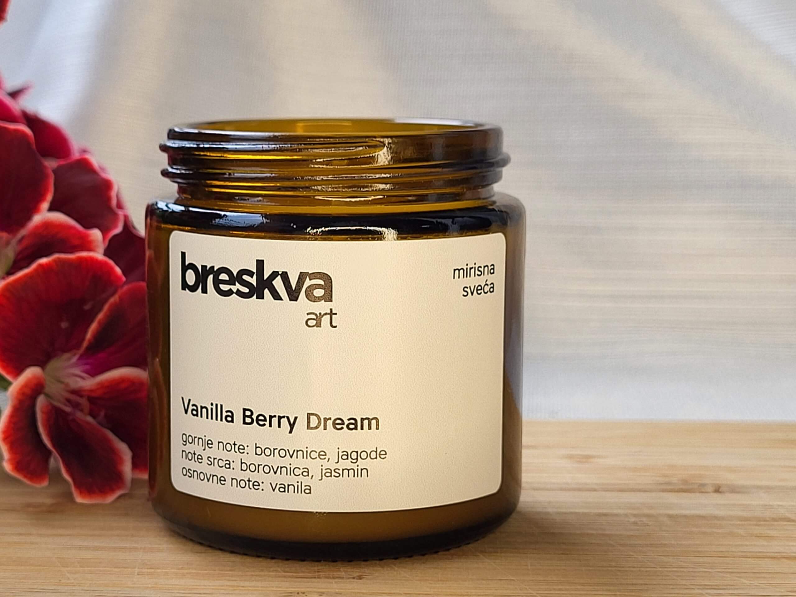 Vanilla Berry Dream Scented Candle