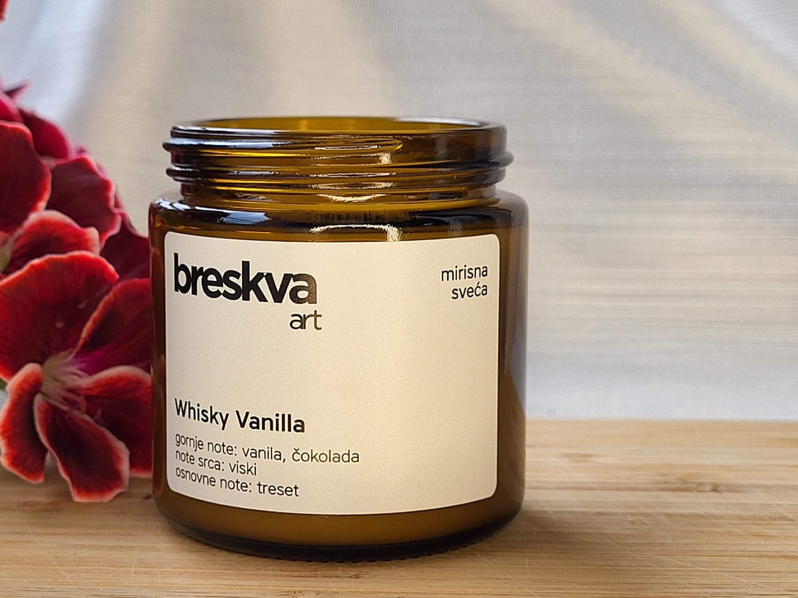 Whisky Vanilla Scented Candle